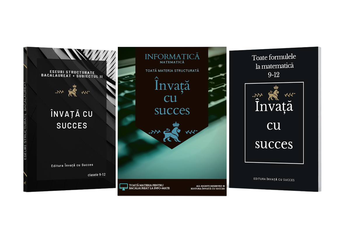 Învață cu succes - Pachet Bacalaureat | Matematică + Română + Informatică