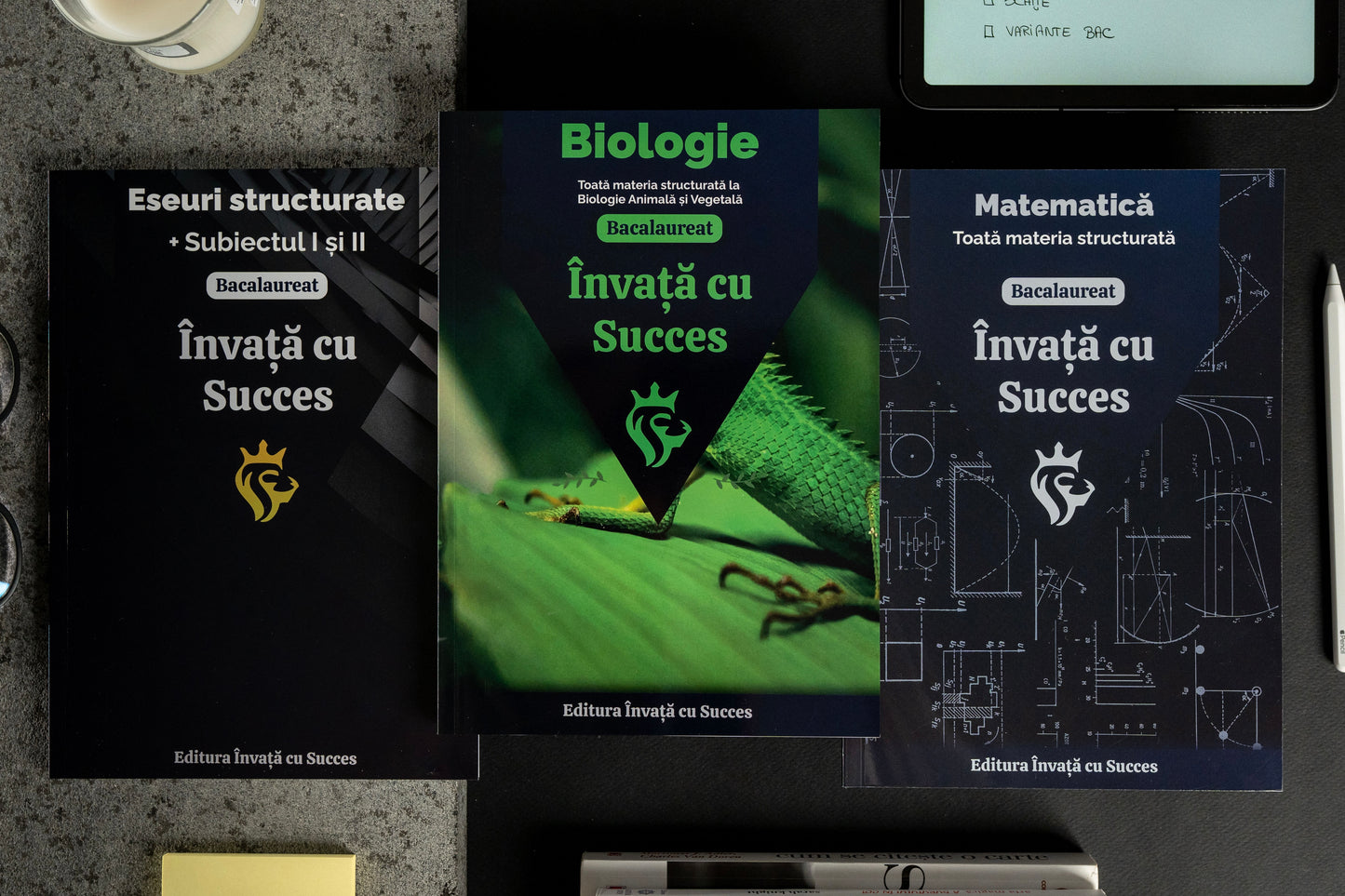 Învață cu succes - Pachet Bacalaureat | Română + Matematică + Biologie 9-10