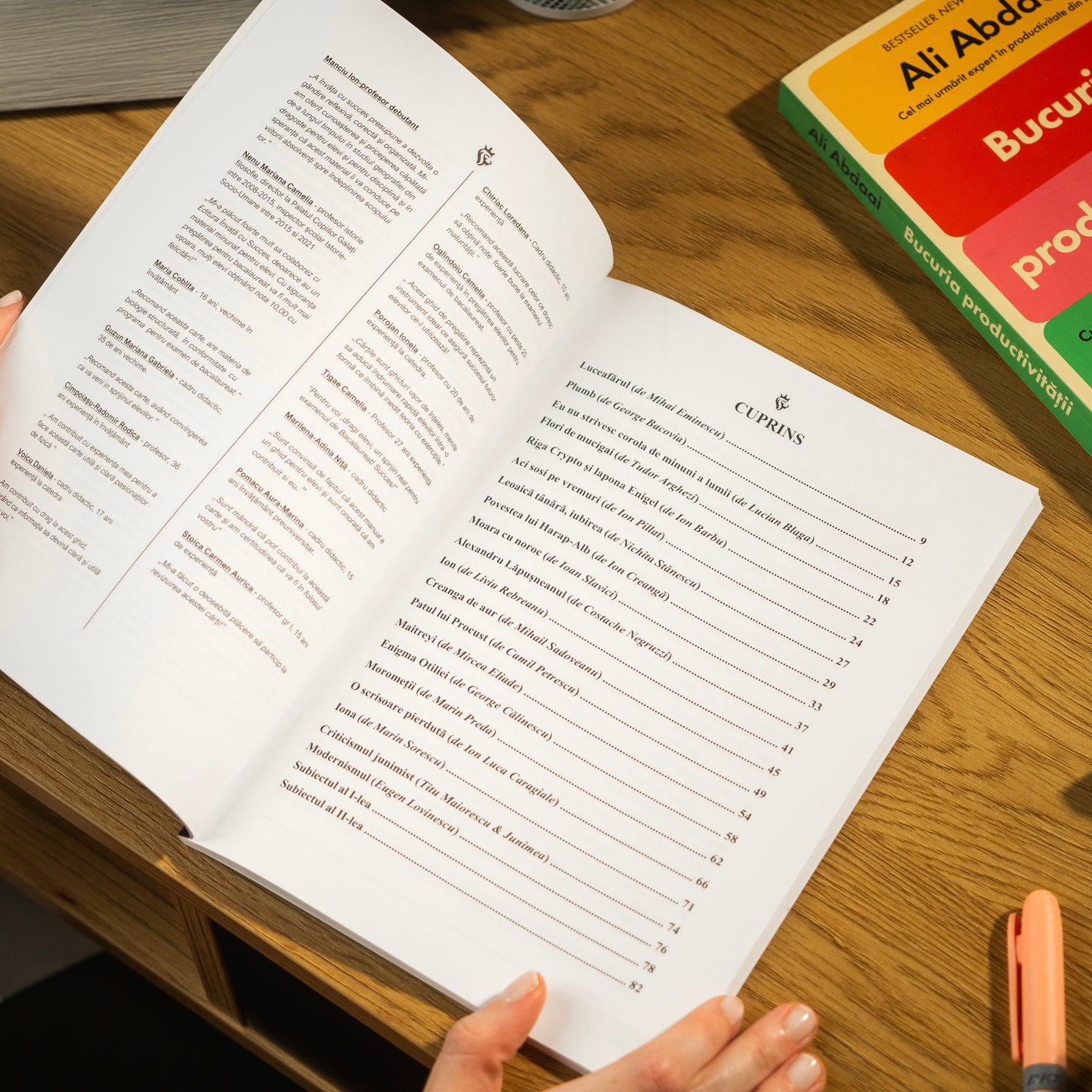 Învață cu succes - Eseurile structurate și caracterizările la Română + Subiectul I & II pentru Bacalaureat