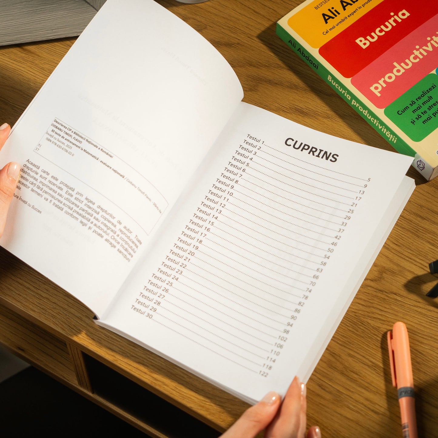Carte cu 30 Teste de Antrenament pentru Evaluarea Națională la Matematică + Rezolvări