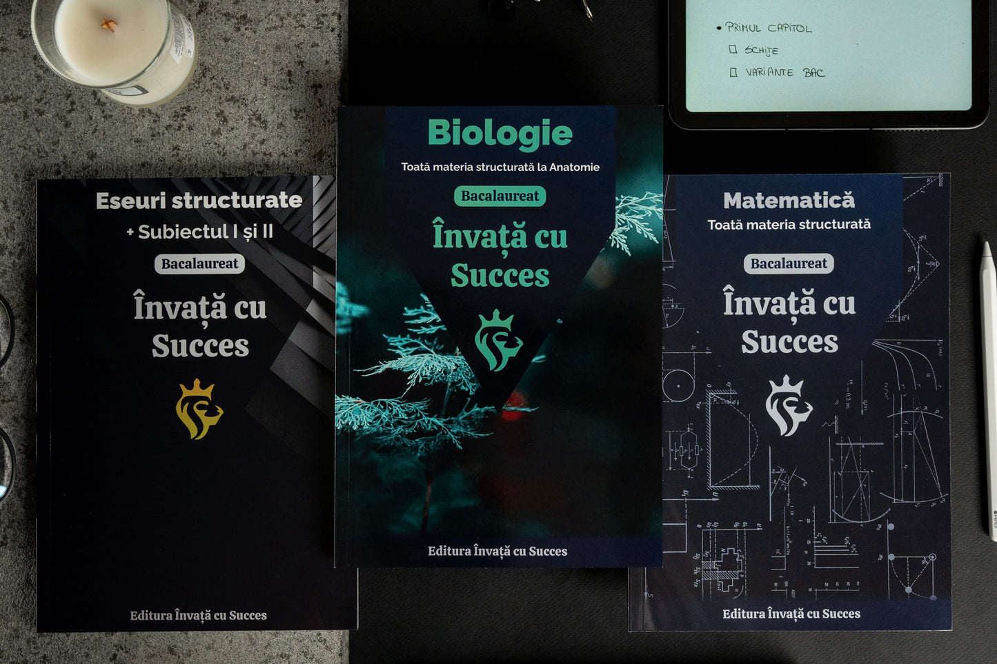 Învață cu succes - Pachet Bacalaureat |  Română + Matematică + Biologie 11-12
