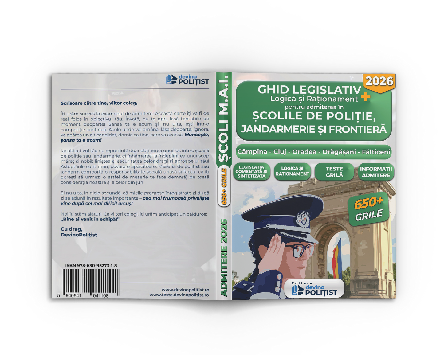 Ghid legislativ + Logică și Raționament pentru admiterea în Școlile de Poliție, Jandarmerie, și Frontieră Ediția 2026
