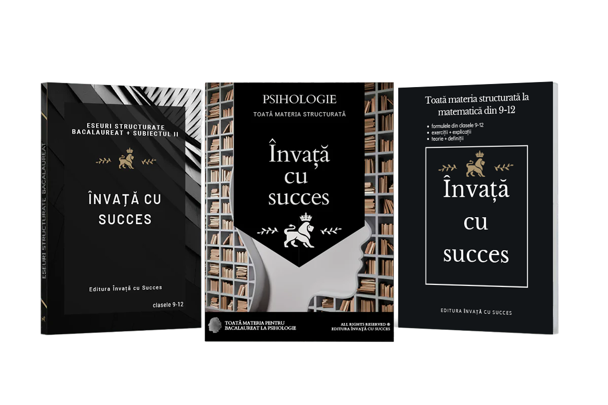 Învață cu succes - Pachet Bacalaureat | Română + Matematică + Psihologie