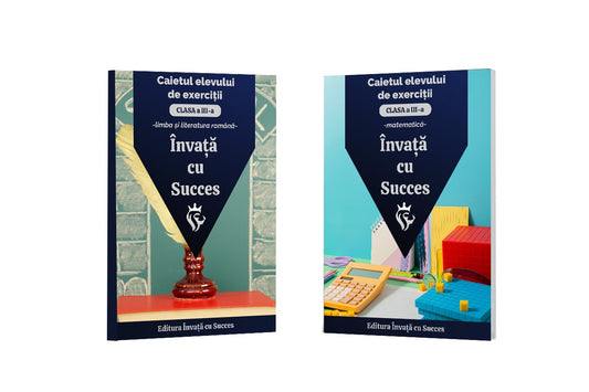 Pachet cu exerciții pentru clasa a III-a - Caiete la Română și Matematică