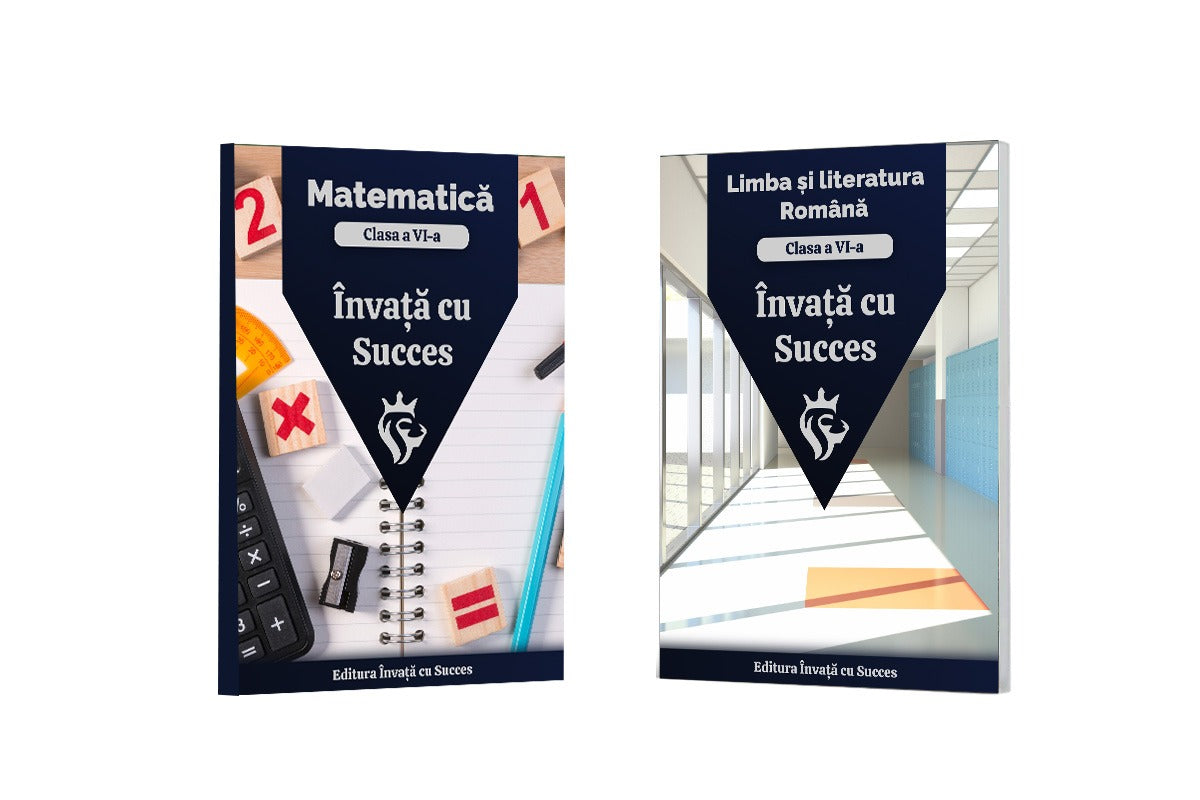Pachet Clasa a VI-a: Toată materia structurată la Română și Matematică pentru clasa a VI-a