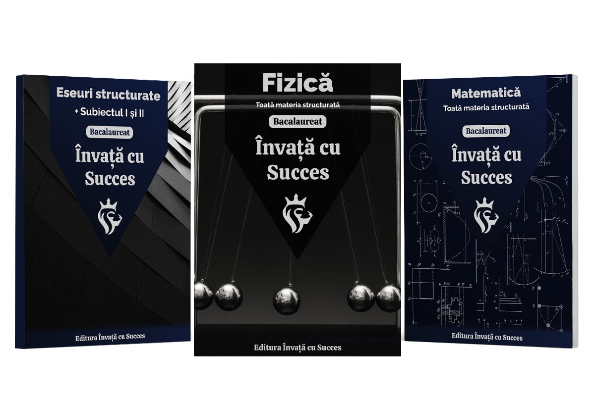 Învață cu succes - Pachet Bacalaureat | Română + Matematică + Fizică