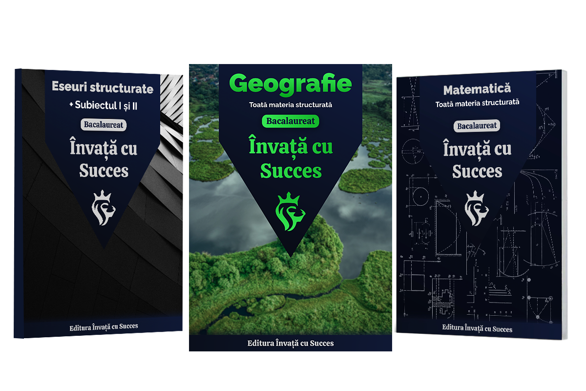 Învață cu succes - Pachet Bacalaureat | Geografie + Română + Matematică