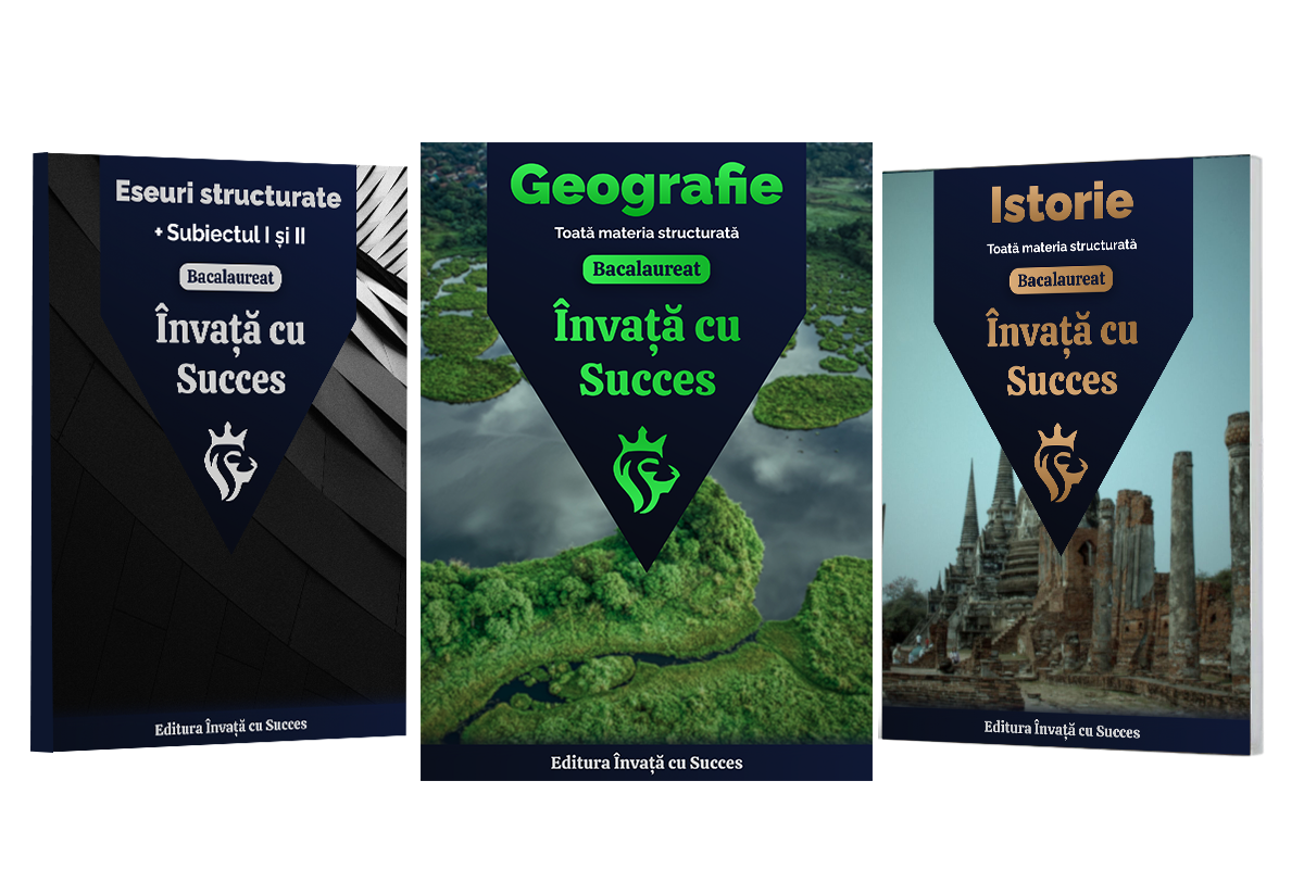 Pachet Bacalaureat | Geografie + Istorie + Carte Română Gratuită cu toate Eseurile, subiectul I și II explicat.