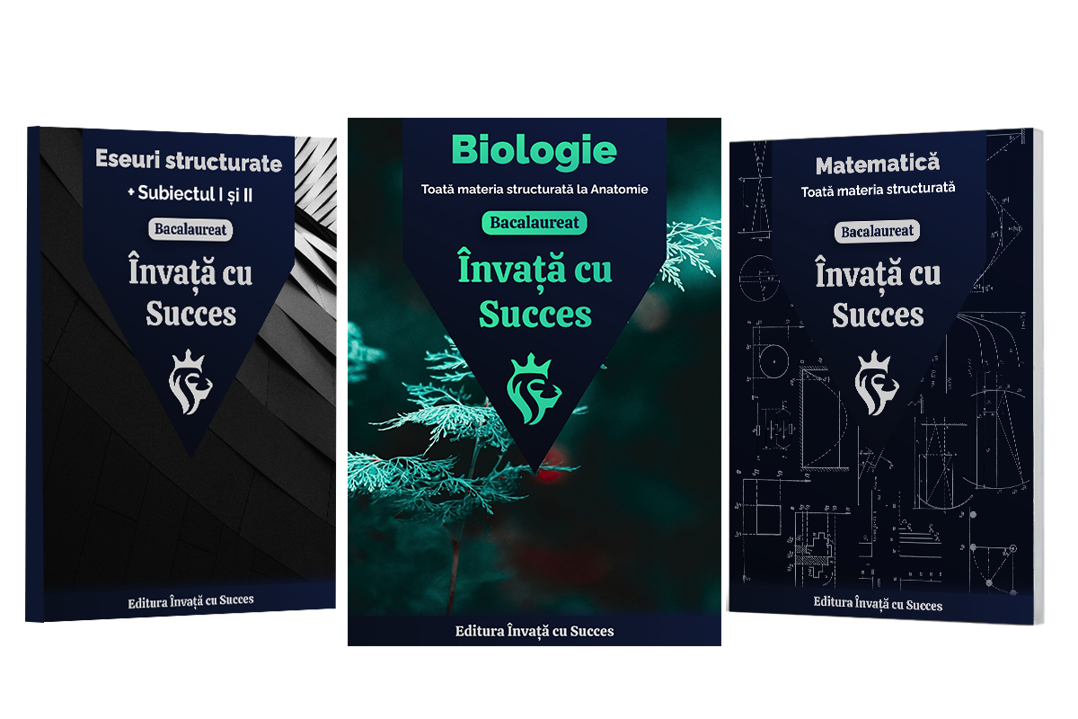 Învață cu succes - Pachet Bacalaureat |  Română + Matematică + Biologie 11-12