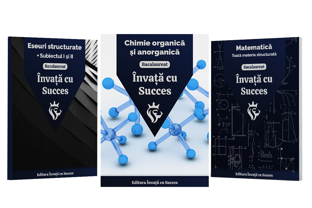 Învață cu succes - Pachet Bacalaureat | Română + Matematică + Chimie