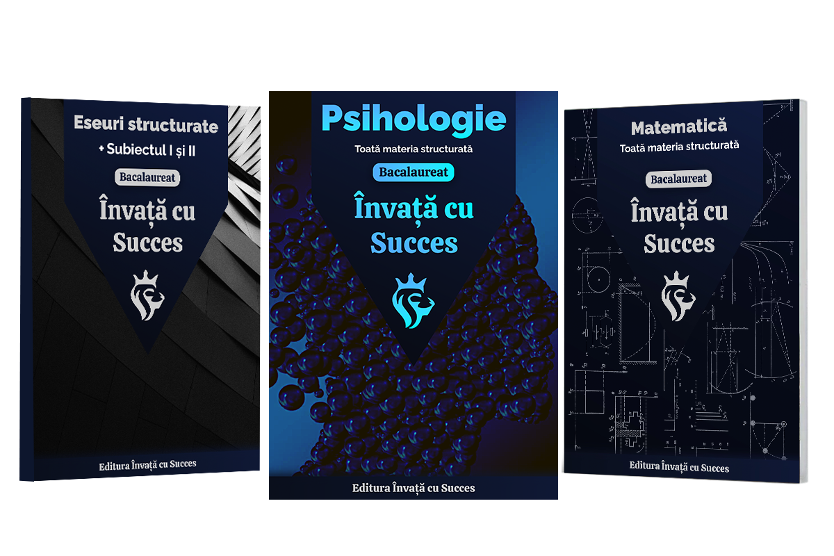 Învață cu succes - Pachet Bacalaureat | Română + Matematică + Psihologie