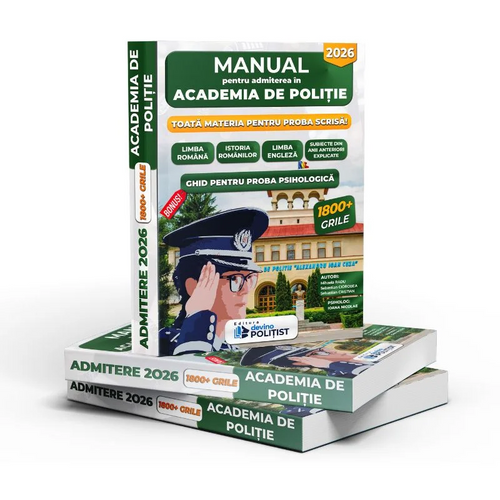 Manual pentru Admiterea în Academia de Poliție în anul 2026
