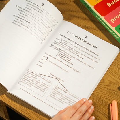 Toată materia structurată la Biologie: Anatomie și fiziologie umană clasele 11-12