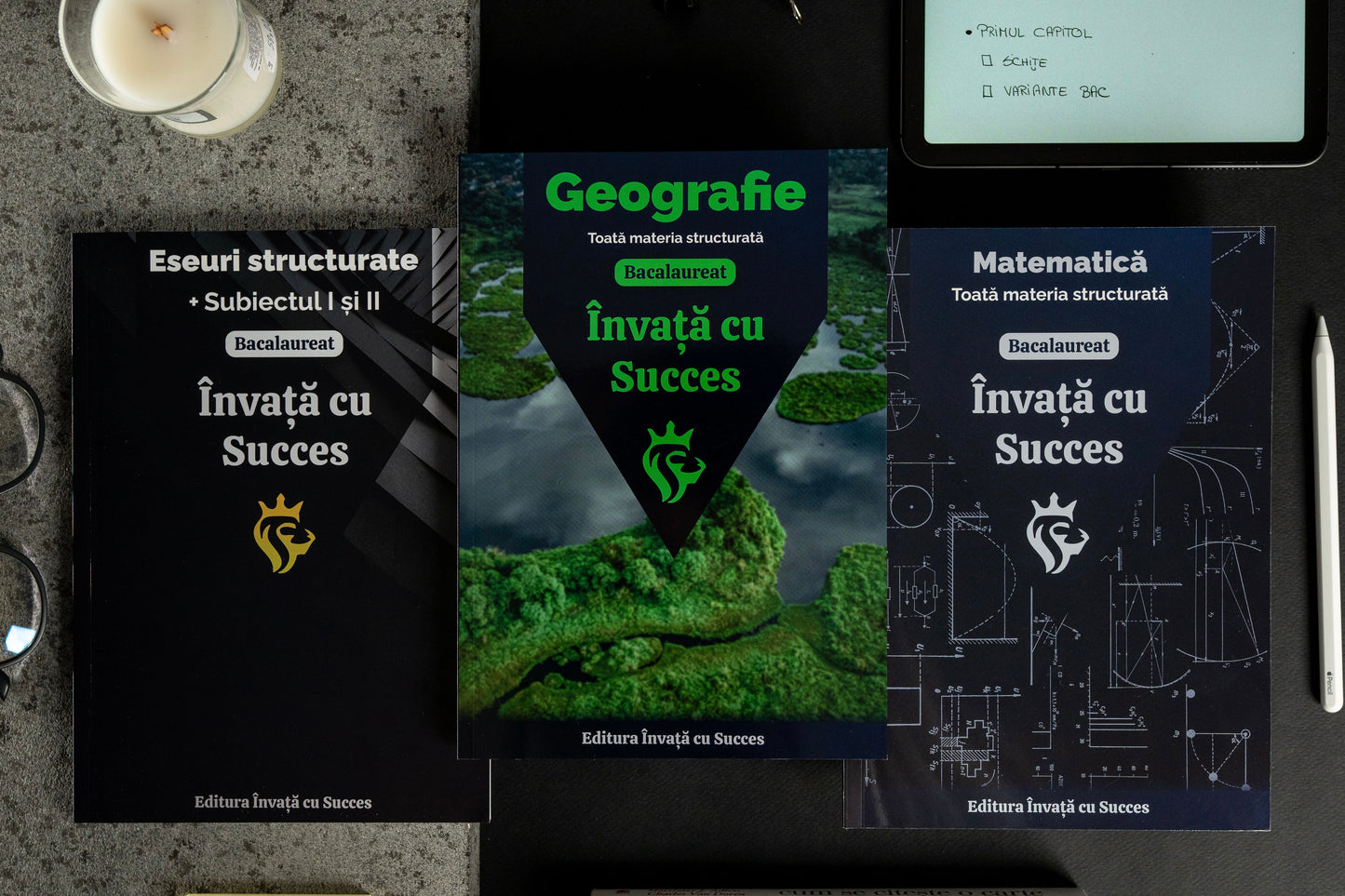 Învață cu succes - Pachet Bacalaureat |  Geografie + Română + Matematică
