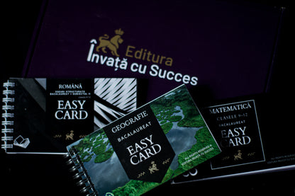 Pachet 3 EASYCARDS Română-Matematică-Geografie