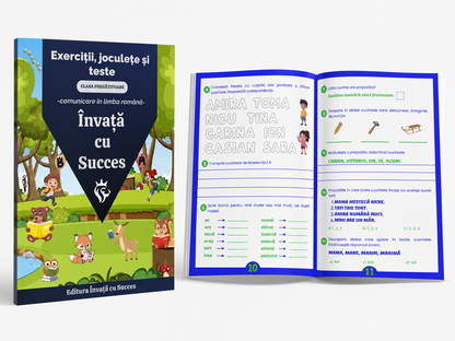 🎒 Pachet Clasa Pregatitoare / Clasa 0 – Exerciții, Joculețe și Teste pentru Română și Matematică