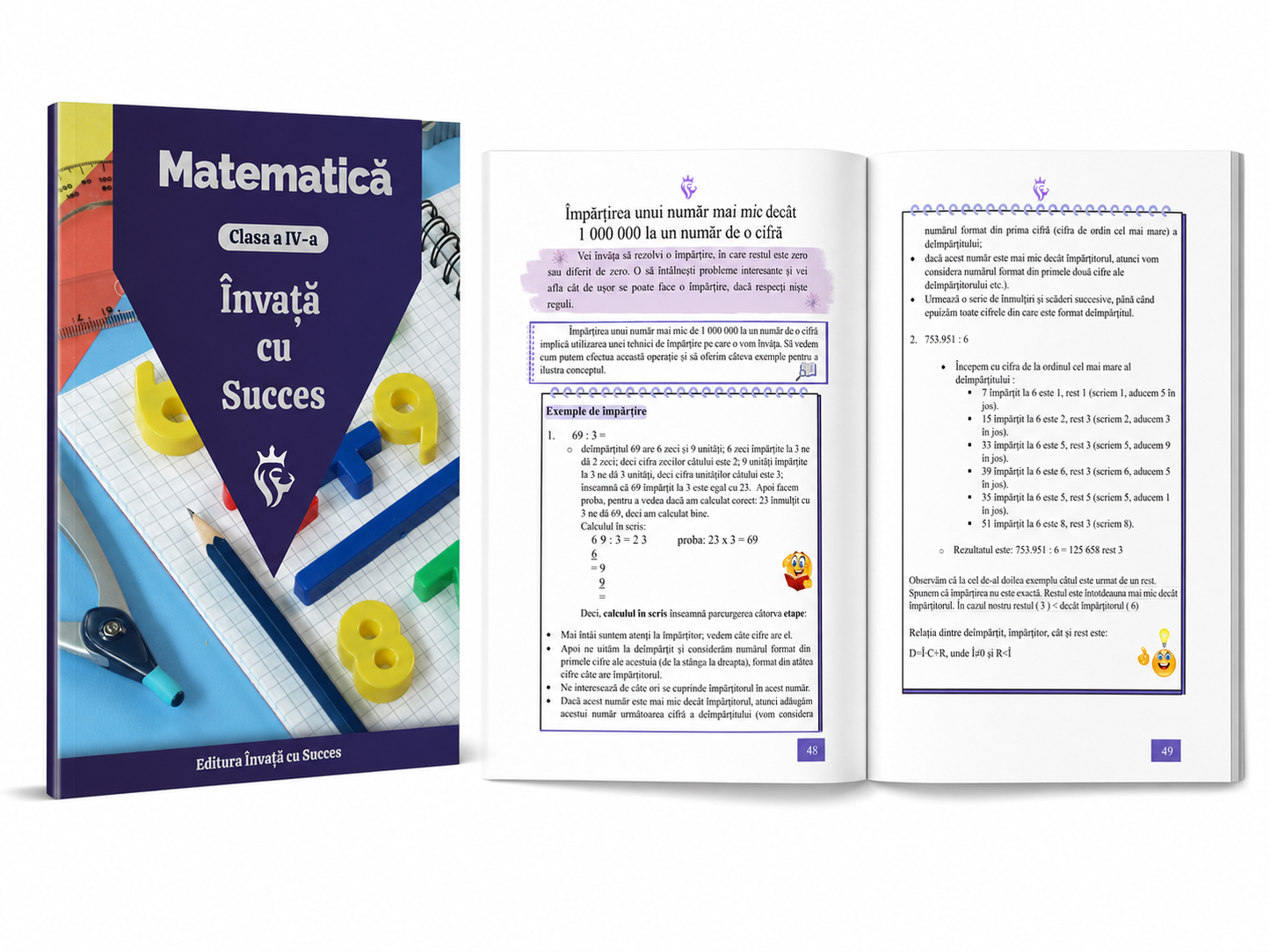 Pachet Clasa a IV-a ediție color 🎨 : Toată materia structurată la Română și Matematică pentru clasa a IV-a