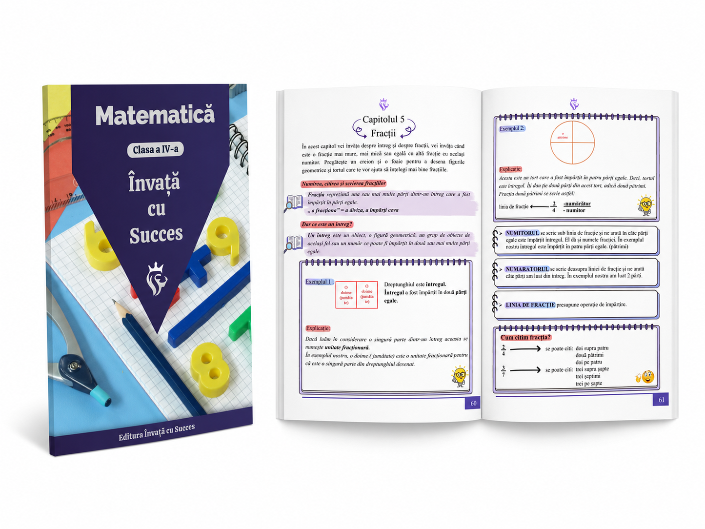 Pachet Clasa a IV-a ediție color 🎨 : Toată materia structurată la Română și Matematică pentru clasa a IV-a