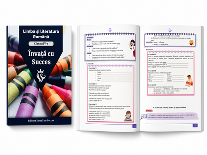 Pachet Clasa a IV-a ediție color 🎨 : Toată materia structurată la Română și Matematică pentru clasa a IV-a