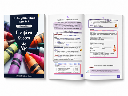 Pachet Clasa a IV-a ediție color 🎨 : Toată materia structurată la Română și Matematică pentru clasa a IV-a