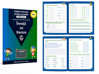 Pachet de vacanță pentru clasa a II-a la Română și Matematică