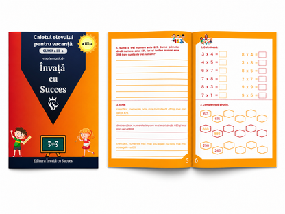 Pachet de vacanță pentru clasa a III-a la Română și Matematică