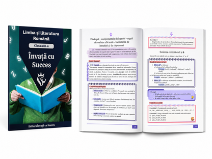 Pachet Clasa a III-a ediție color 🎨 : Toată materia structurată la Română și Matematică pentru clasa a III-a