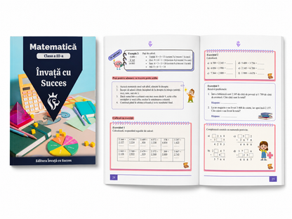 Pachet Clasa a III-a ediție color 🎨 : Toată materia structurată la Română și Matematică pentru clasa a III-a