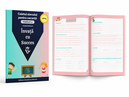 Pachet de vacanță pentru clasa a V-a la Română și Matematică