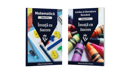 Pachet Clasa a IV-a ediție color 🎨 : Toată materia structurată la Română și Matematică pentru clasa a IV-a