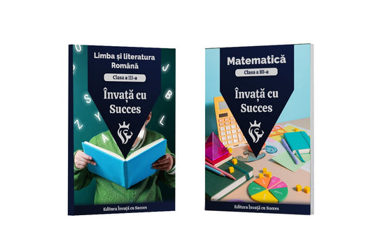 Pachet Clasa a III-a: Toată materia structurată la Română și Matematică pentru clasa a III-a
