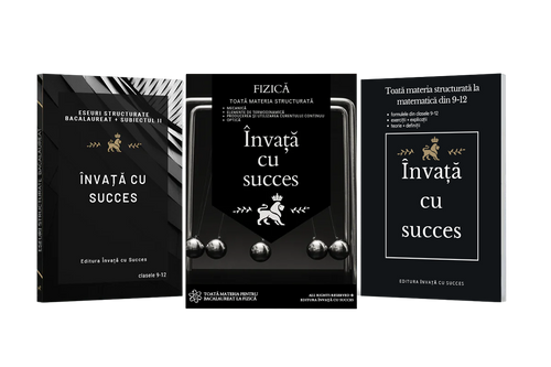 Învață cu succes - Pachet Bacalaureat | Română + Matematică + Fizică