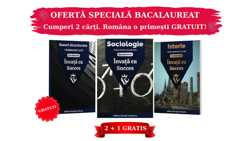 Pachet Bacalaureat | Istorie + Sociologie + Carte Română Gratuită cu toate Eseurile, subiectul I și II explicat.