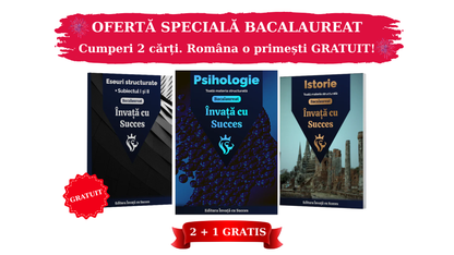 Pachet Bacalaureat | Psihologie + Istorie + Carte Română Gratuită cu toate Eseurile, subiectul I și II explicat.