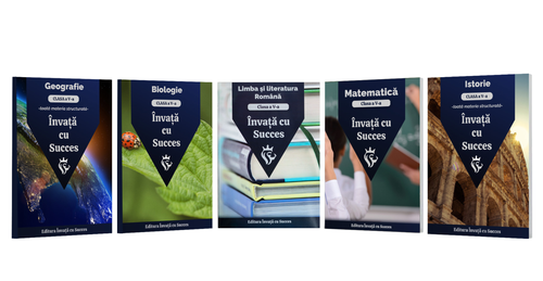 Pachet 5 cărți - Clasa a V-a: Toată materia structurată la Română, Matematică, Istorie, Geografie și Biologie pentru clasa a V-a