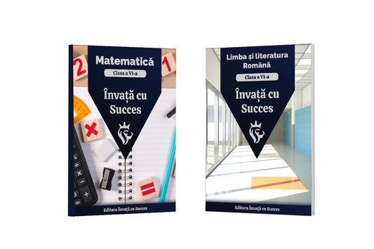 Pachet Clasa a VI-a: Toată materia structurată la Română și Matematică pentru clasa a VI-a