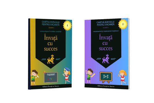 Pachet de vacanță pentru clasa I la Română și Matematică