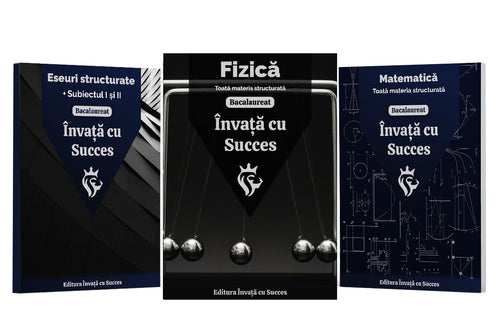 Învață cu succes - Pachet Bacalaureat | Română + Matematică + Fizică