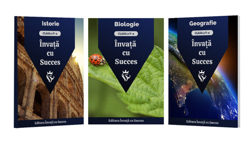 Pachet Clasa a V-a: Toată materia structurată la Biologie, Geografie și Istorie pentru clasa a V-a