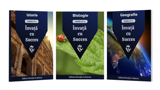 Pachet Clasa a V-a: Toată materia structurată la Biologie, Geografie și Istorie pentru clasa a V-a
