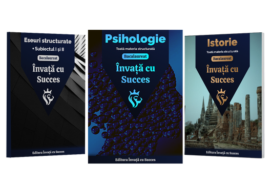 Învață cu succes - Pachet Bacalaureat | Română + Psihologie + Istorie