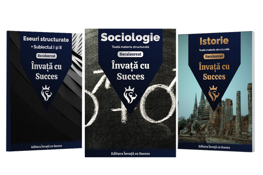 Învață cu succes - Pachet Bacalaureat | Română + Istorie+ Sociologie