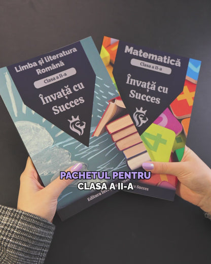 Pachet Clasa a II-a: Toată materia structurată la Română și Matematică pentru clasa a II-a