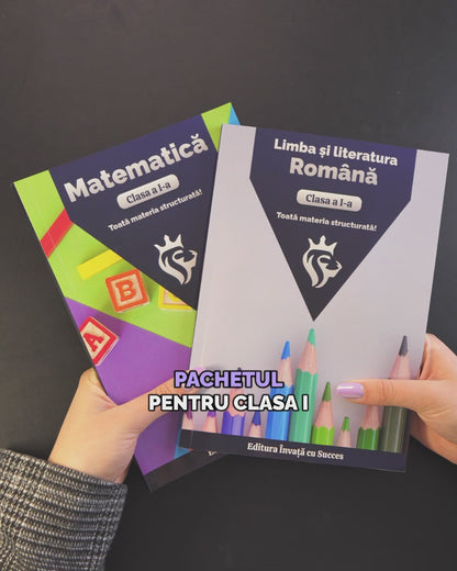 Pachet Clasa I : Toată materia structurată la Română și Matematică pentru clasa I
