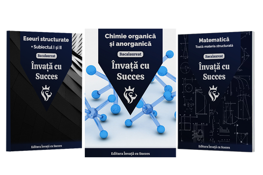 Învață cu succes - Pachet Bacalaureat | Română + Matematică + Chimie