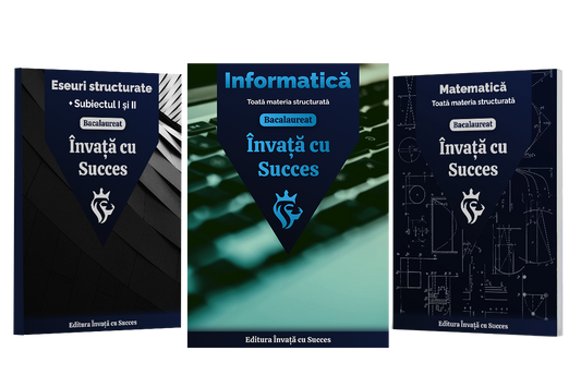Învață cu succes - Pachet Bacalaureat | Informatică-Mate + Română + Matematică